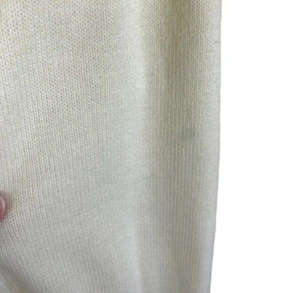 Vintage Cherry Stix Sweater Dress Floral Embroidery Cottagecore Grandmacore - Picture 7 of 9